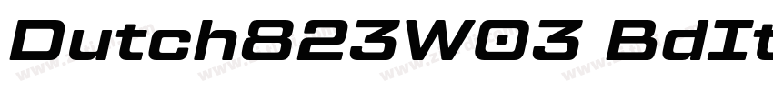 Dutch823W03 BdIt Reg字体转换